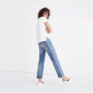 Madewell Two Tone cruiser straight jeans